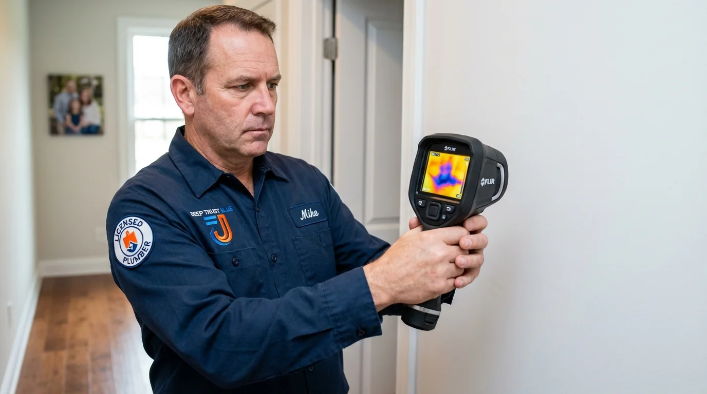 Thermal imaging leak detection by Johns Plumbing LLC in Upland